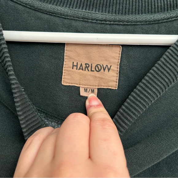 Forest Green Oversized Crewneck Sweater - Picture 6 of 11